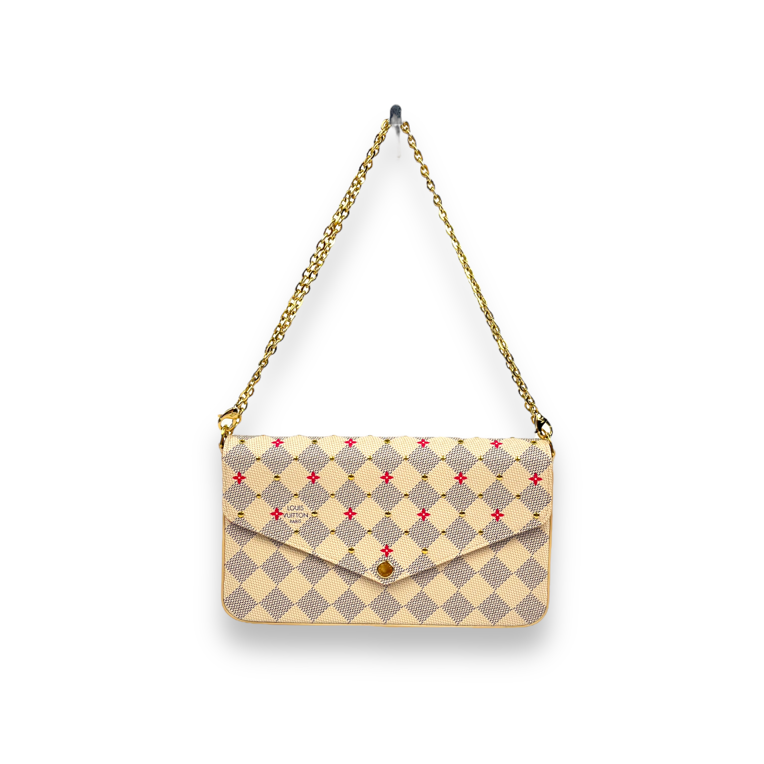 Louis Vuitton Damier Azur Studs Felicie WOC