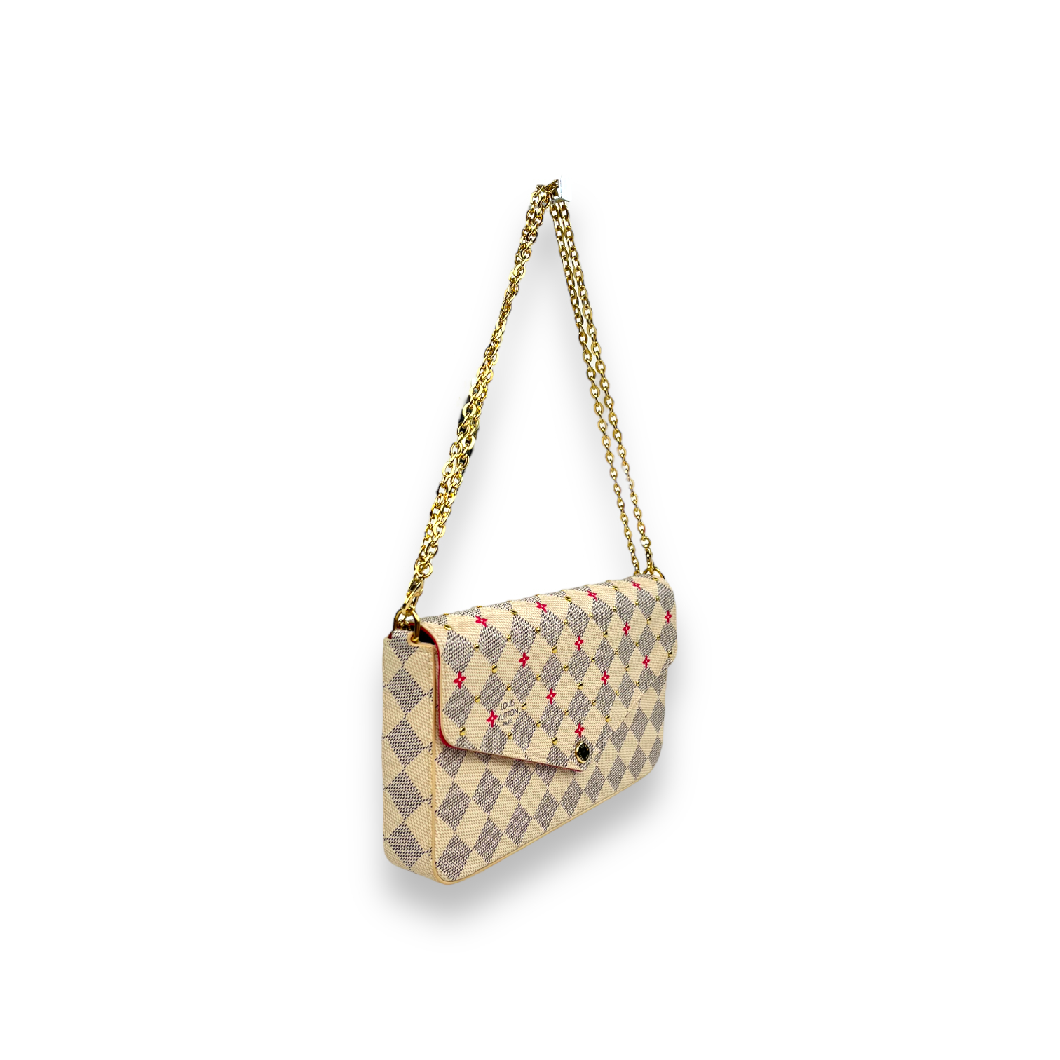 Louis Vuitton Damier Azur Studs Felicie WOC