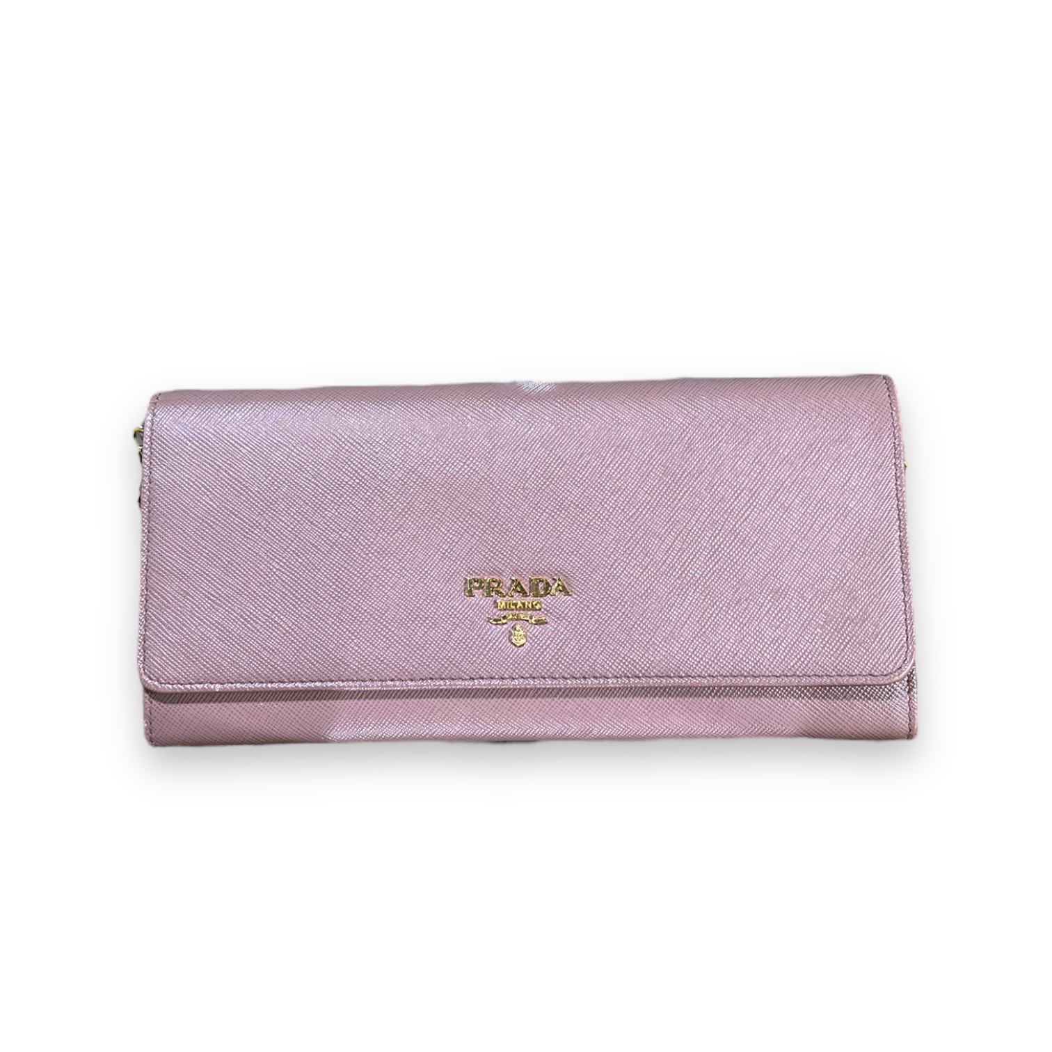 Shop online with Prada Saffiano Wallet on Chain w/ Box