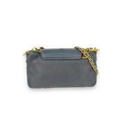 Prada Navy Nylon And Saffiano Crossbody