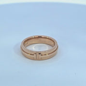 Tiffany & Co. "T" Wide Ring in 18k Rose Gold