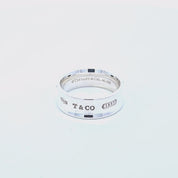 Tiffany & Co. 1837 Wide Band Ring Sterling Silver