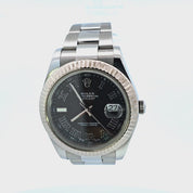 Rolex Oyster Perpetual Datejust II 41mm SS 2009-2016 Gray Roman Dial 116334