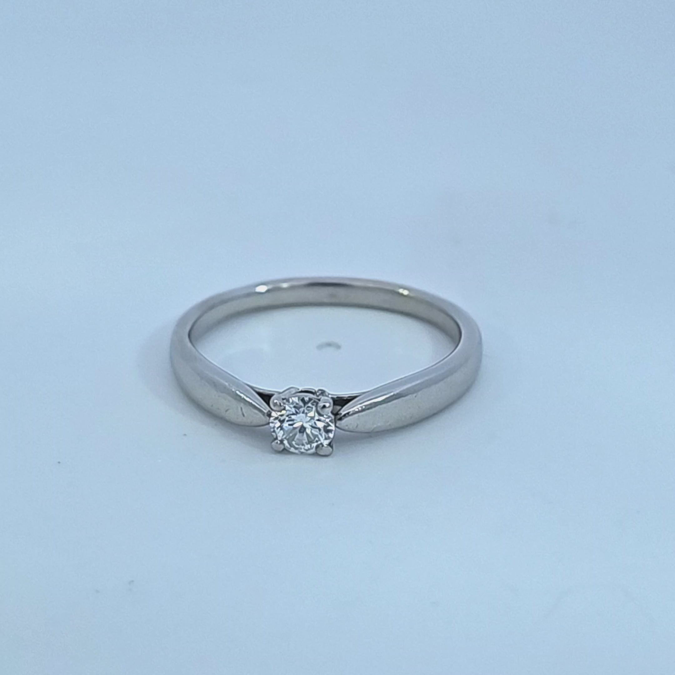 Tiffany & Co. Harmony Platinum .17 Carat Diamond Ring