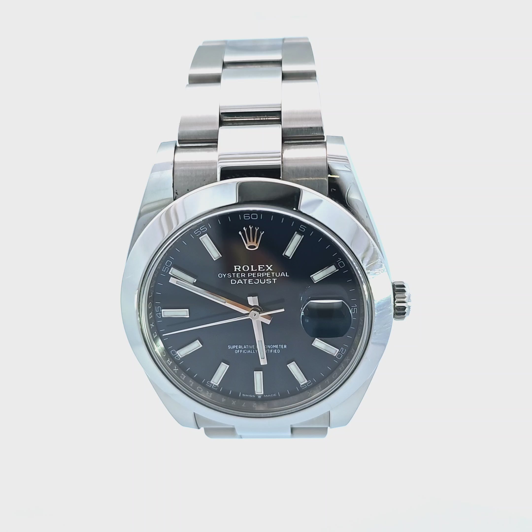Rolex Oyster Perpetual Datejust 41mm SS 2021 Navy Dial 126300