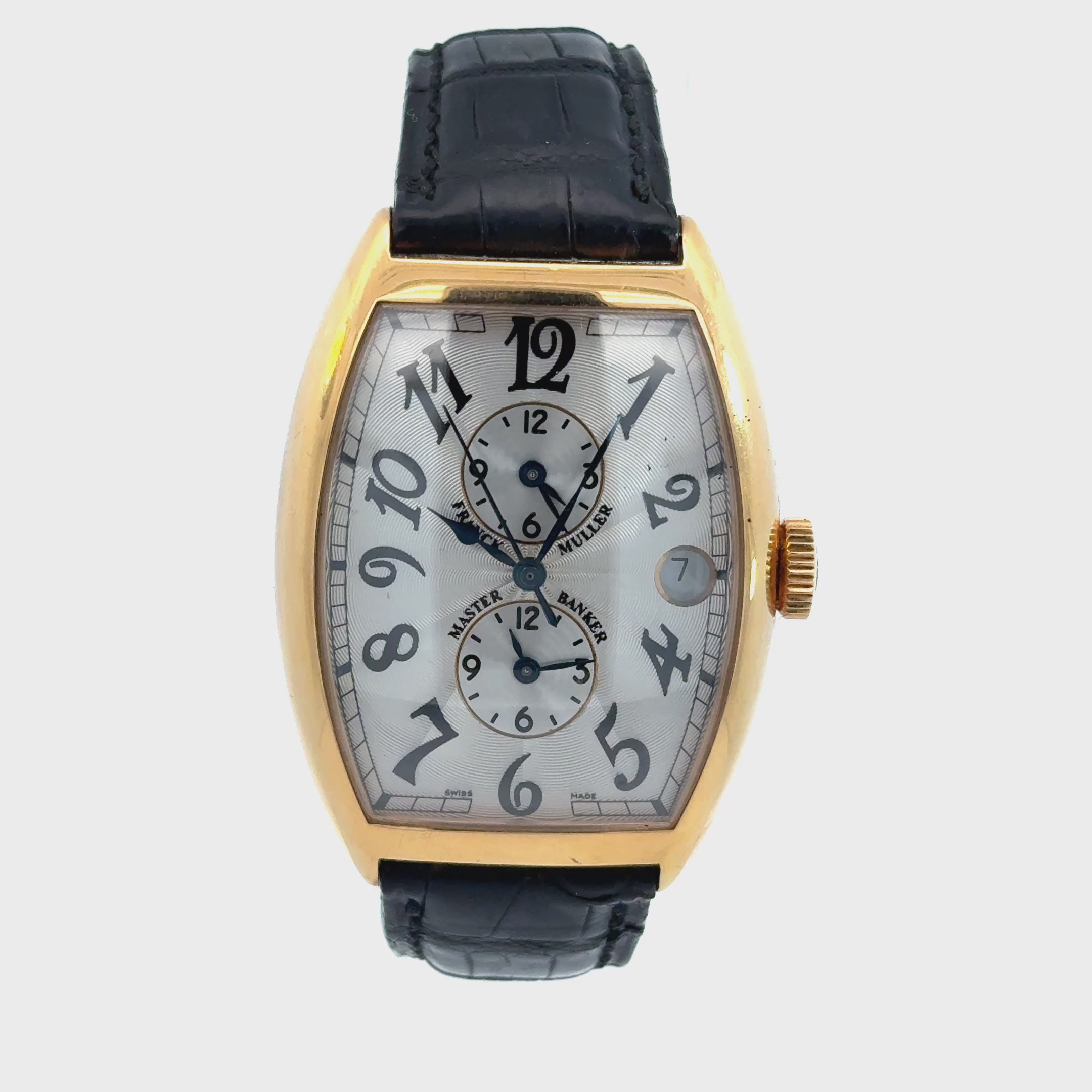Franck Muller Master Banker 18K Yellow Gold Men's Watch 2852