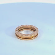 BVLGARI B.zero1 Ring, 1 Band, 18K Rose Gold, Size 52