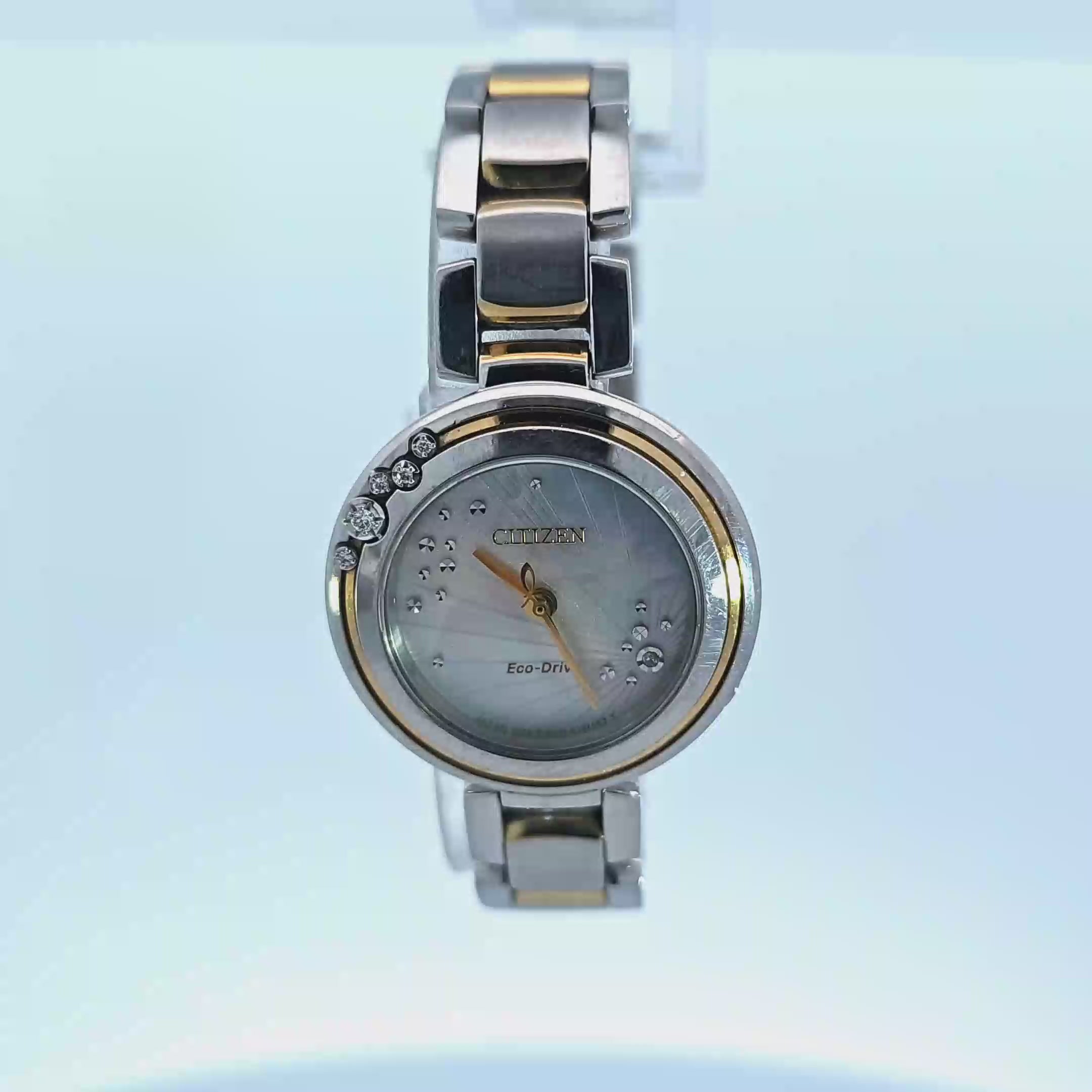 Citizen Carina Diamond Mother of Pearl Dial Eco-Drive EM0464-59D