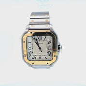 Cartier Santos de Cartier 40mm SS/18KYG 2023 White Dial W2SA0009
