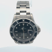 Rolex Submariner Date Dial Automatic Watch Stainless Steel Black Dial 16610