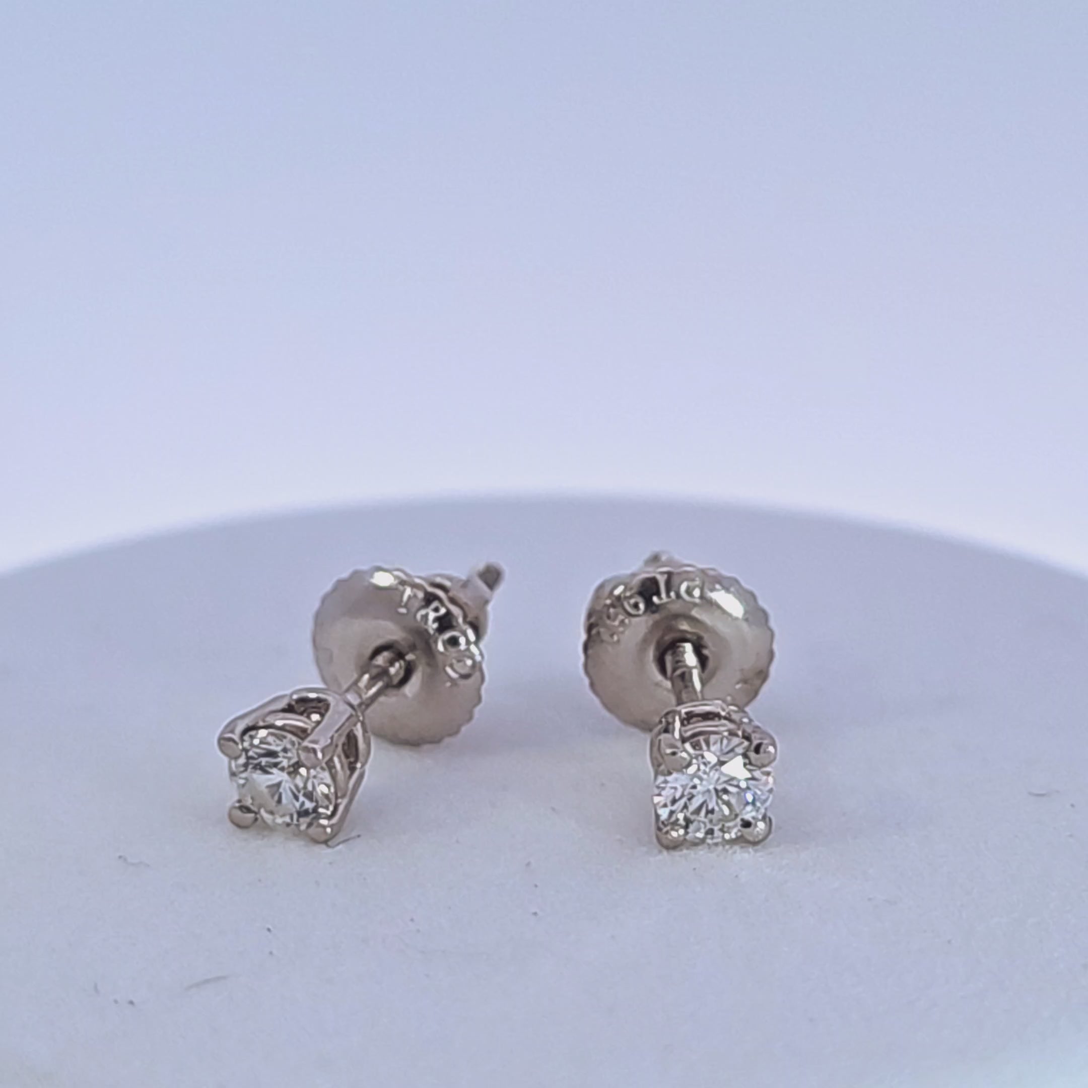 Tiffany & Co. Platinum and Diamond Stud Earrings
