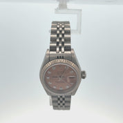 Rolex Datejust Lady 26mm , Diamond Dial, Jubilee Bracelet Stainless Steel Pink Dial 69174