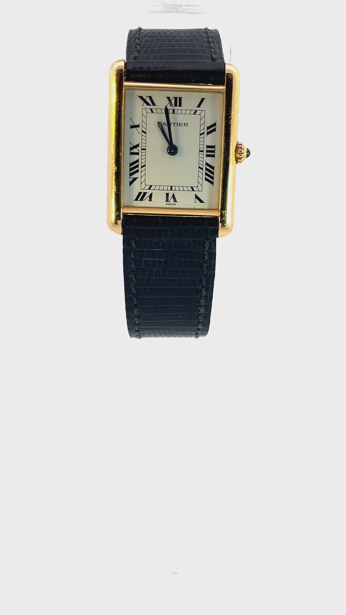 Cartier Tank Louis with Lizard Strap