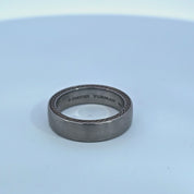 David Yurman Streamline® Ring in Gray Titanium & Sterling Silver