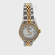 Rolex Lady-Datejust 26mm Two-Tone Stainless Steel & 18K Gold, Mother of Pearl Diamond Dial, Ref. 69173