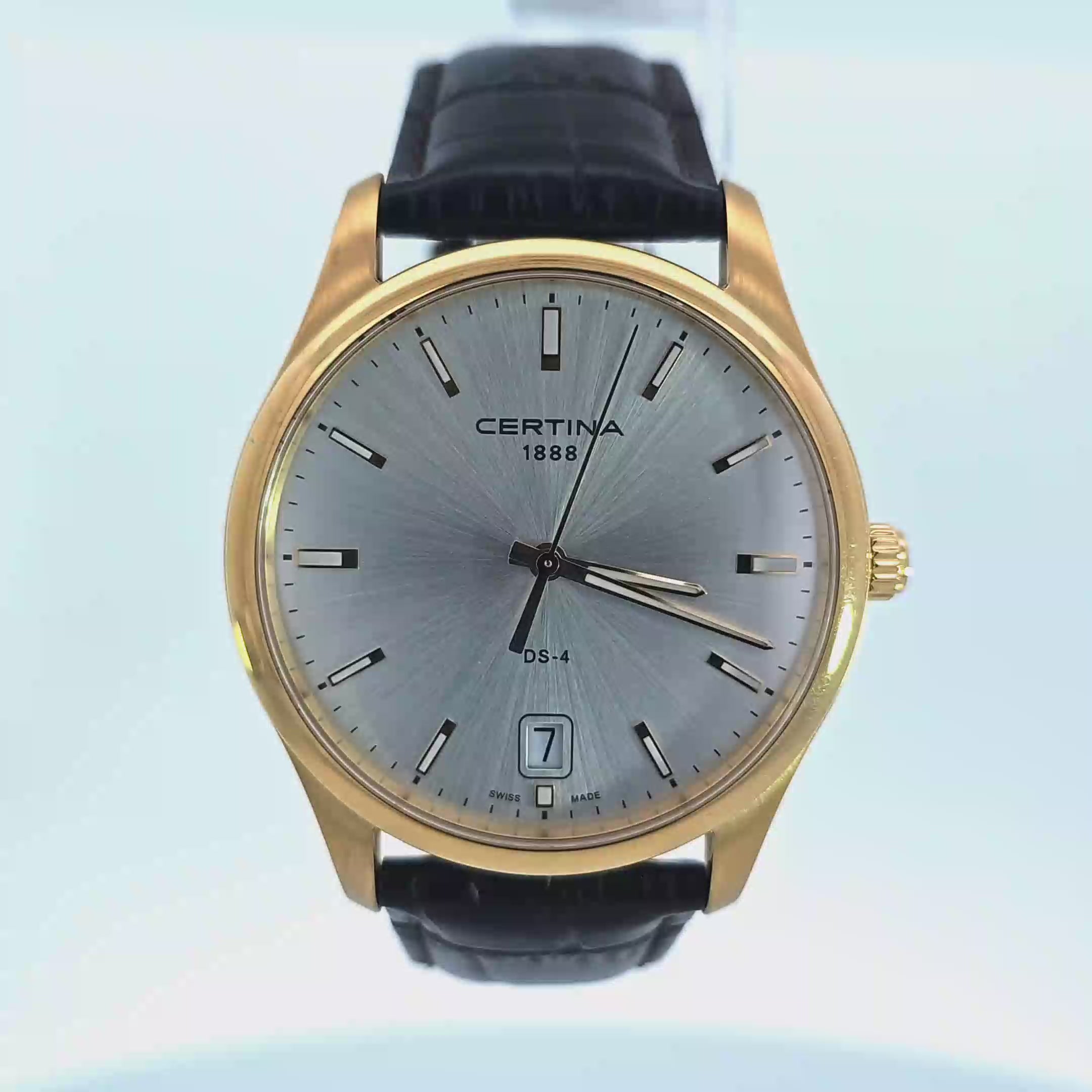 Certina DS-4 1888 Quartz Men's Watch (Model C0226101603101) Gold