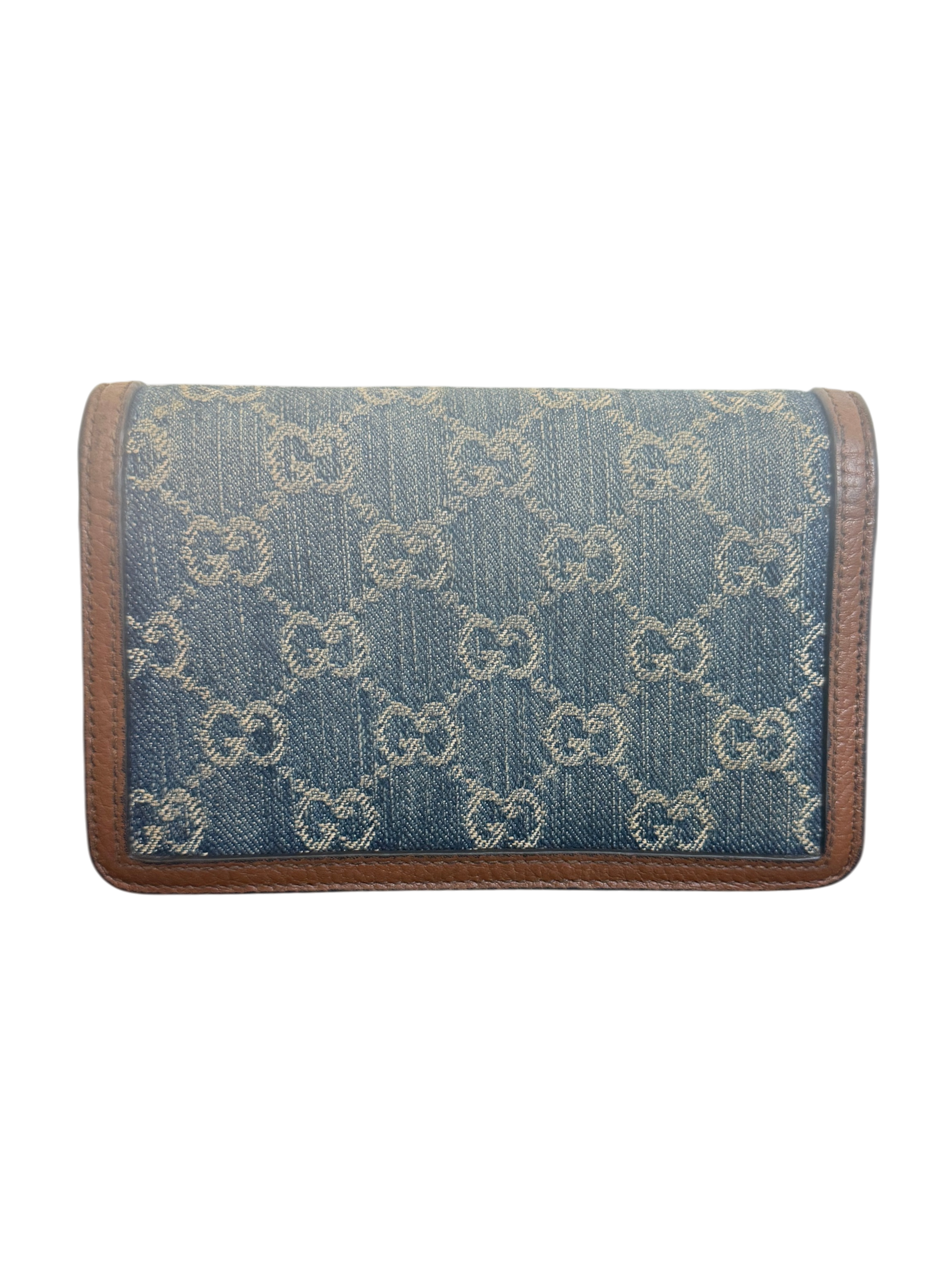 Gucci Dionysus Super Mini Shoulder Bag in GG Blue Denim