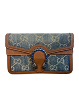 Gucci Dionysus Super Mini Shoulder Bag in GG Blue Denim