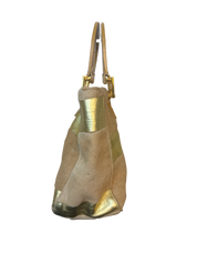 Vintage Fendi Tan Gold Ponyhair Tote