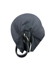 Prada Tessuto Ruffle Shoulder Bag Black Nylon