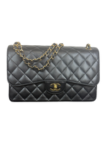 Chanel Classic Jumbo Double Flap Bag in Quilted Caviar