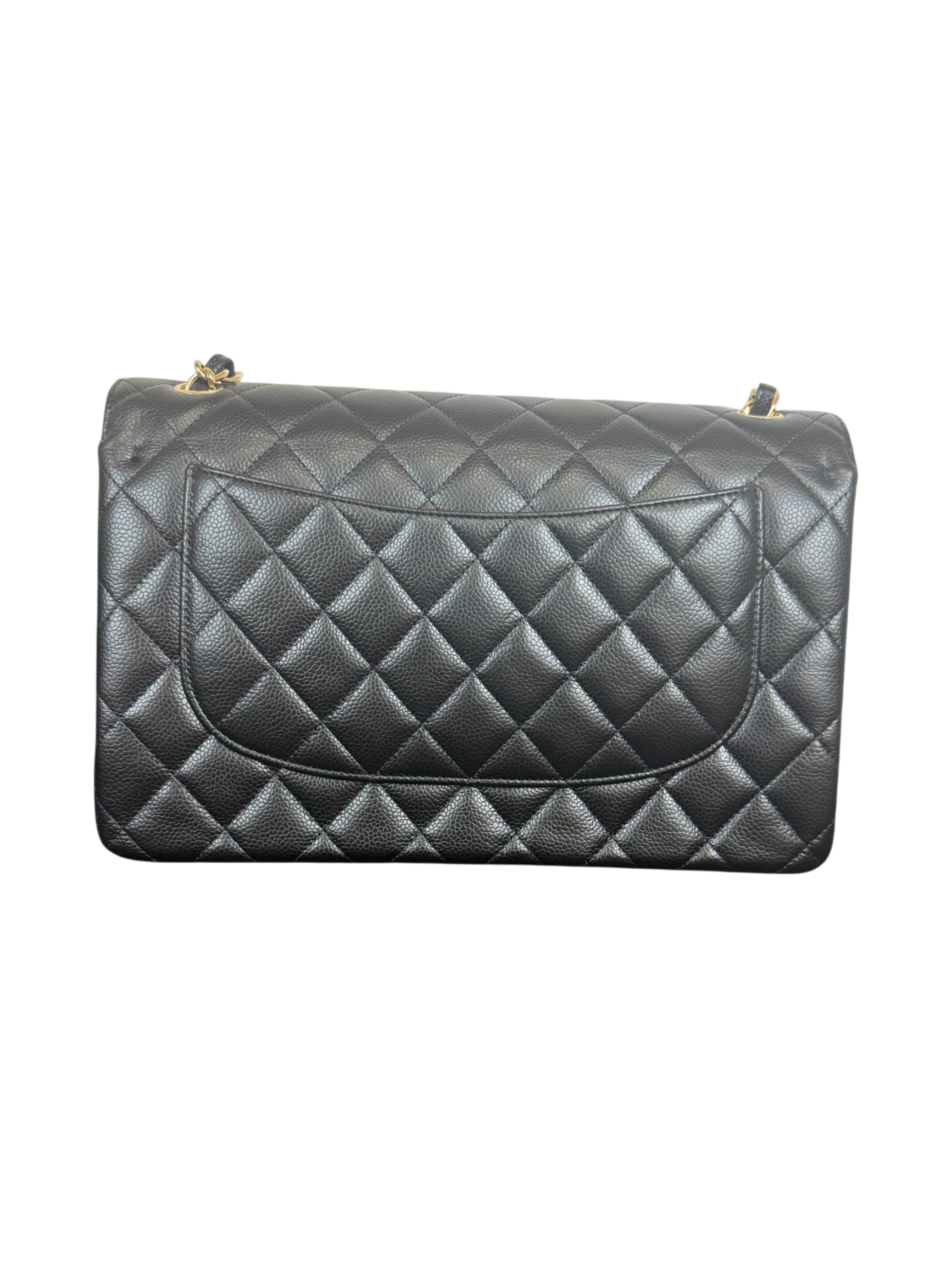 Chanel Classic Jumbo Double Flap Bag in Quilted Caviar