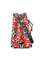 Louis Vuitton NeoNoe MM Limited Edition Crafty Monogram Giant Red and Black Bucket Bag