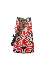 Louis Vuitton NeoNoe MM Limited Edition Crafty Monogram Giant Red and Black Bucket Bag