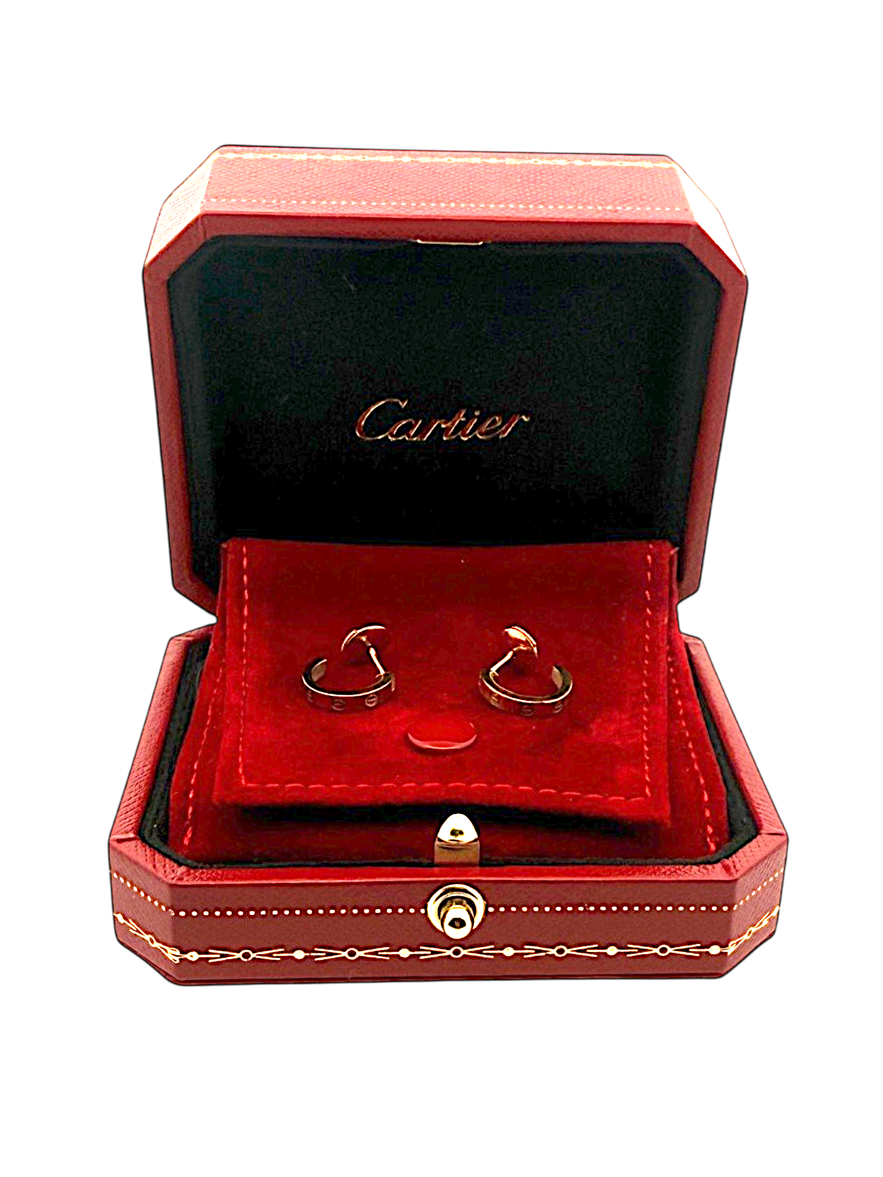Cartier Love Small Model Hoop Earrings 18k Yellow Gold