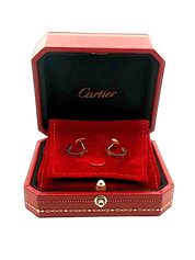 Cartier Love Small Model Hoop Earrings 18k Yellow Gold