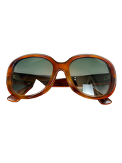 Gucci GG0140SA 002 Havana Brown Round Sunglasses