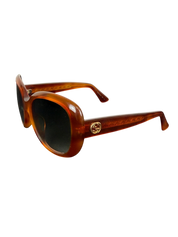 Gucci GG0140SA 002 Havana Brown Round Sunglasses