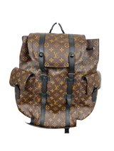 Louis Vuitton Monogram Macassar Canvas Christopher MM Backpack