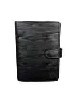 Louis Vuitton Black Leather Agenda Functionnel MM Organizer