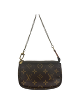 Louis Vuitton Monogram Mini Pochette Accessoires Chain Pouch