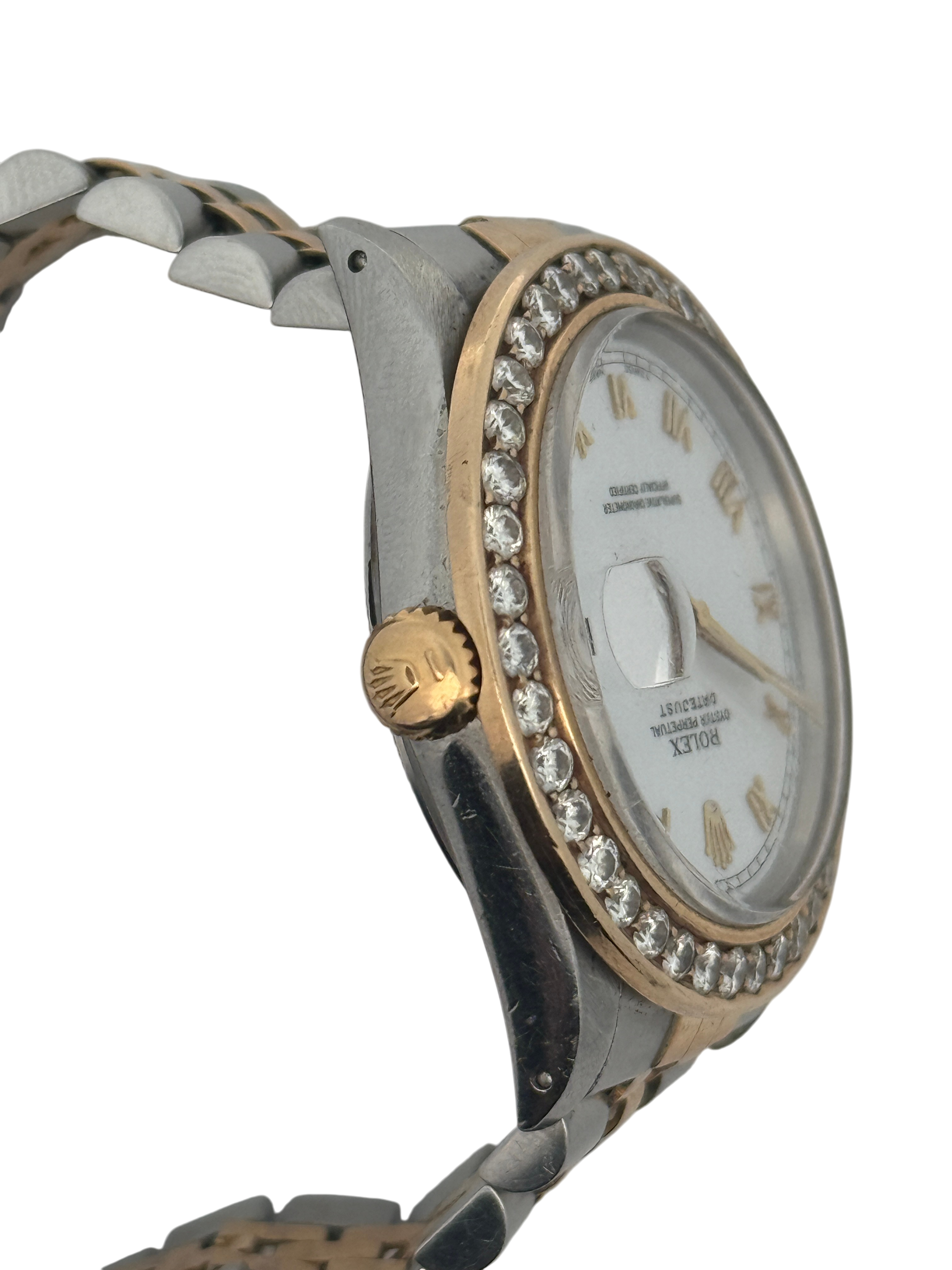 Rolex Oyster Perpetual Datejust 36mm Two-Tone Dial, Jubilee Bracelet, Model Stainless Steel & 18k Yellow Gold 1998 Champagne Dial 16013