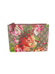 Gucci GG Supreme Blooms Zip Pouch