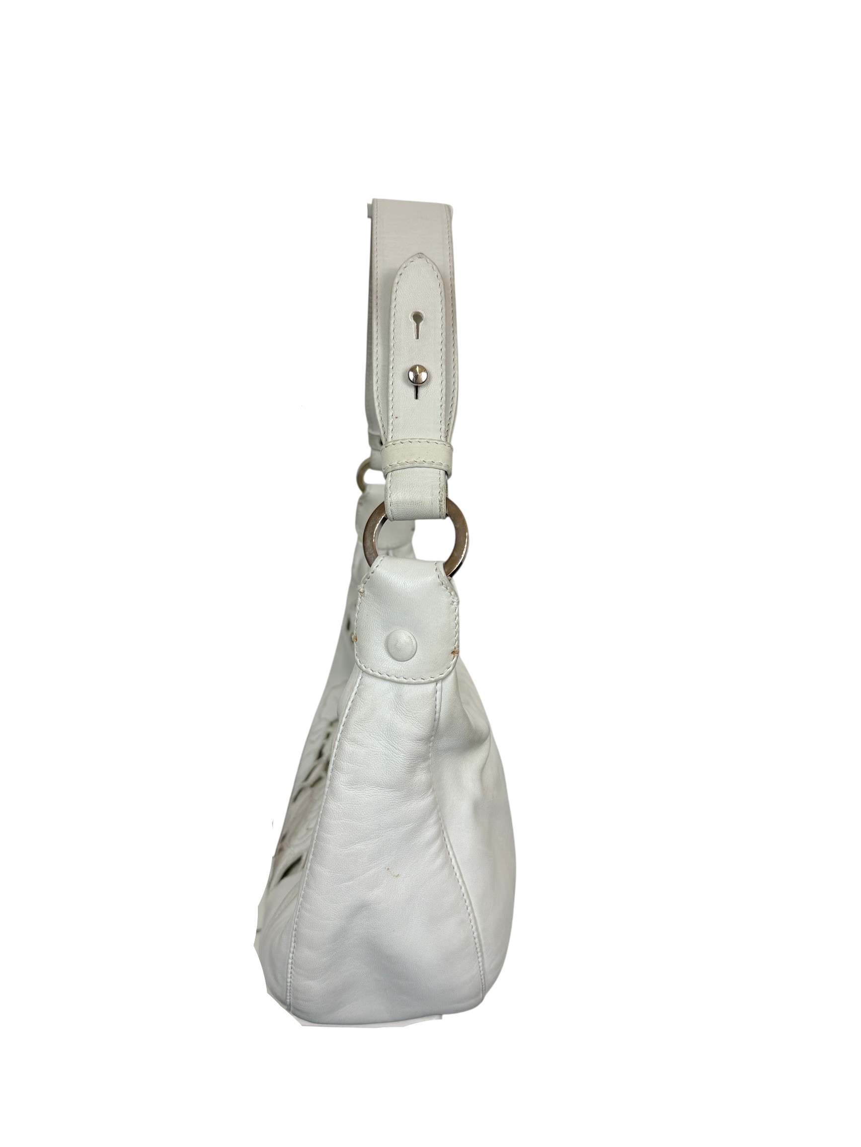 Valentino White Leather Shoulder Bag