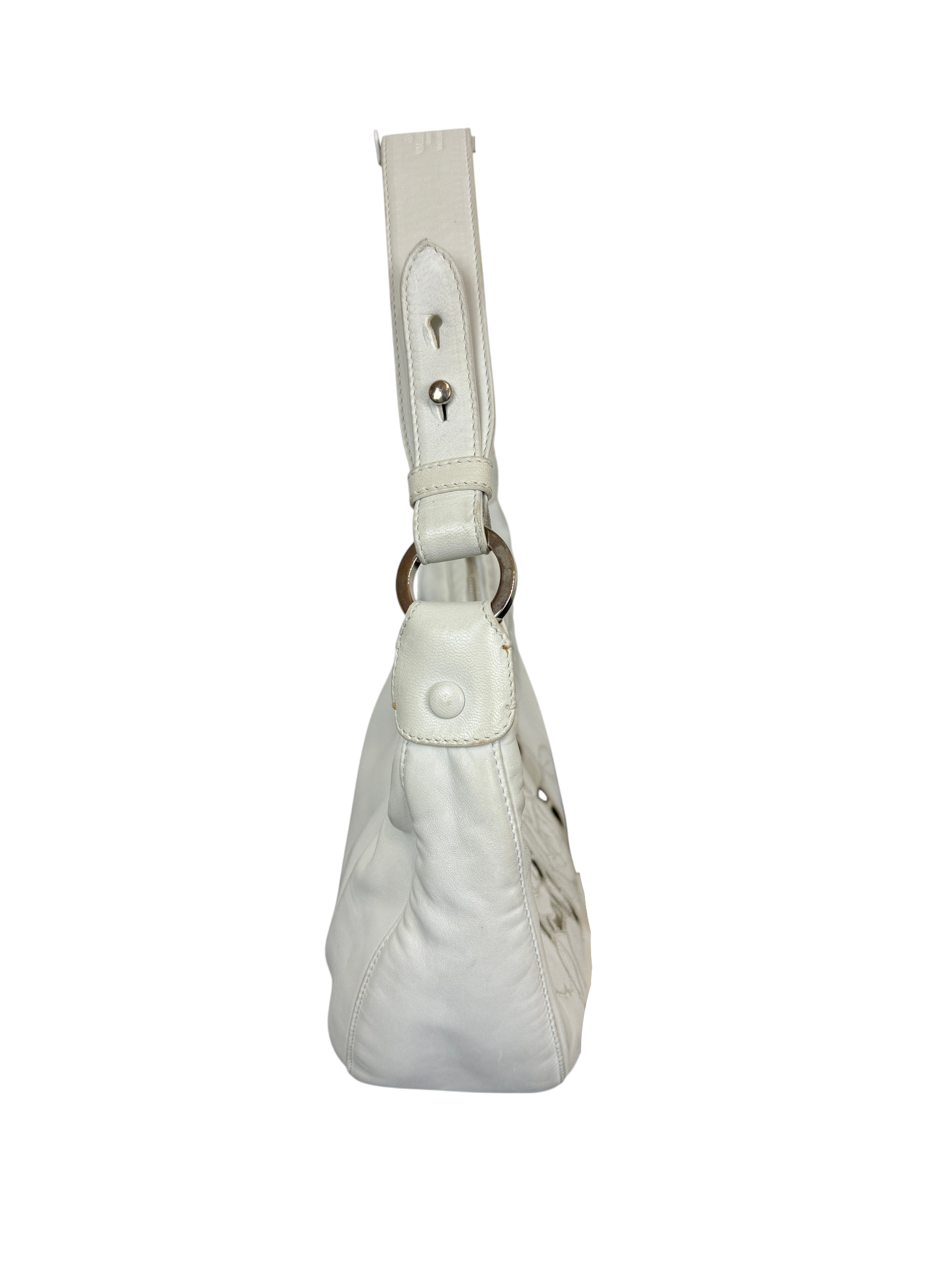 Valentino White Leather Shoulder Bag