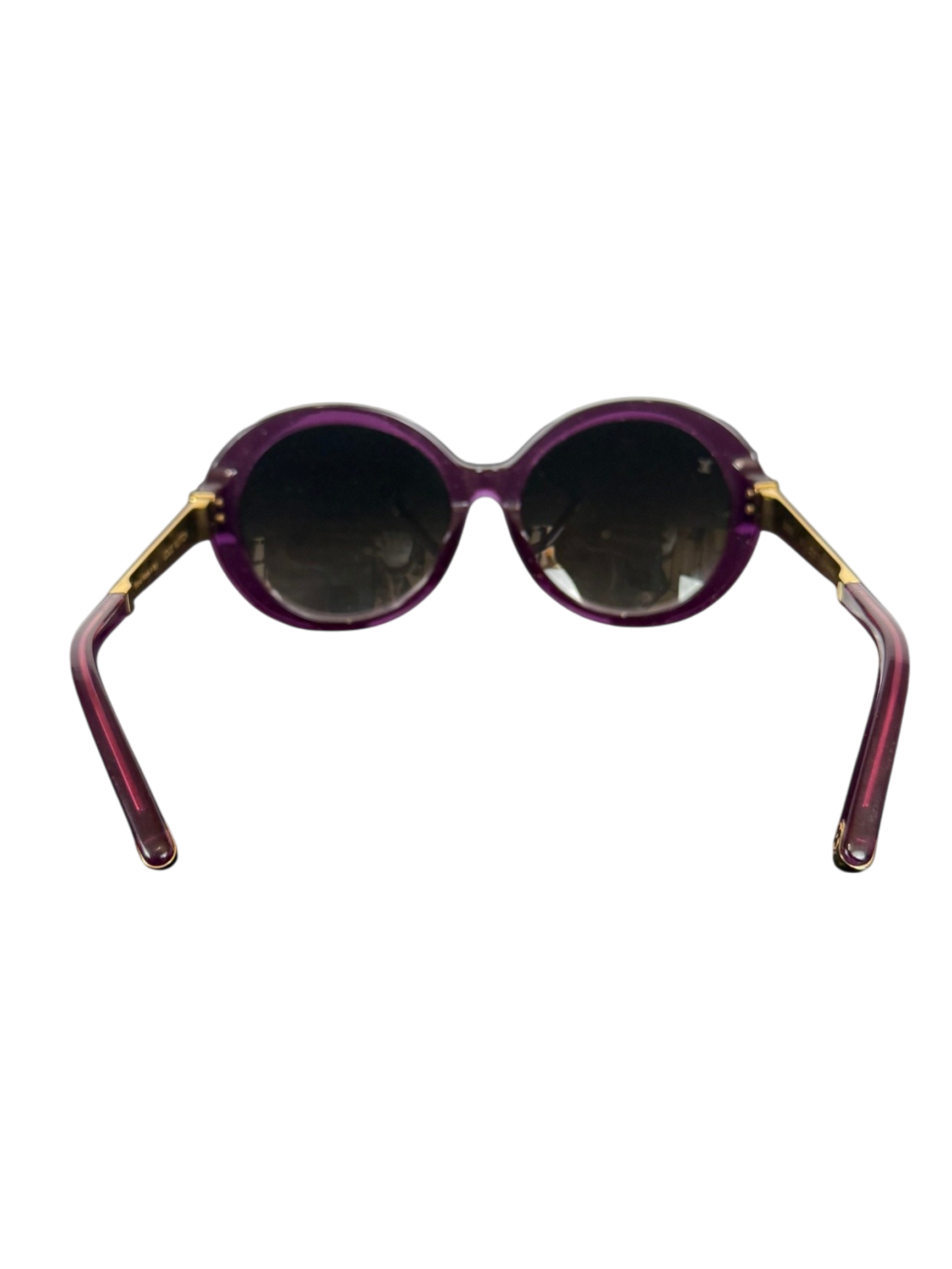 Louis Vuitton Purple Round Sunglasses Model 57817