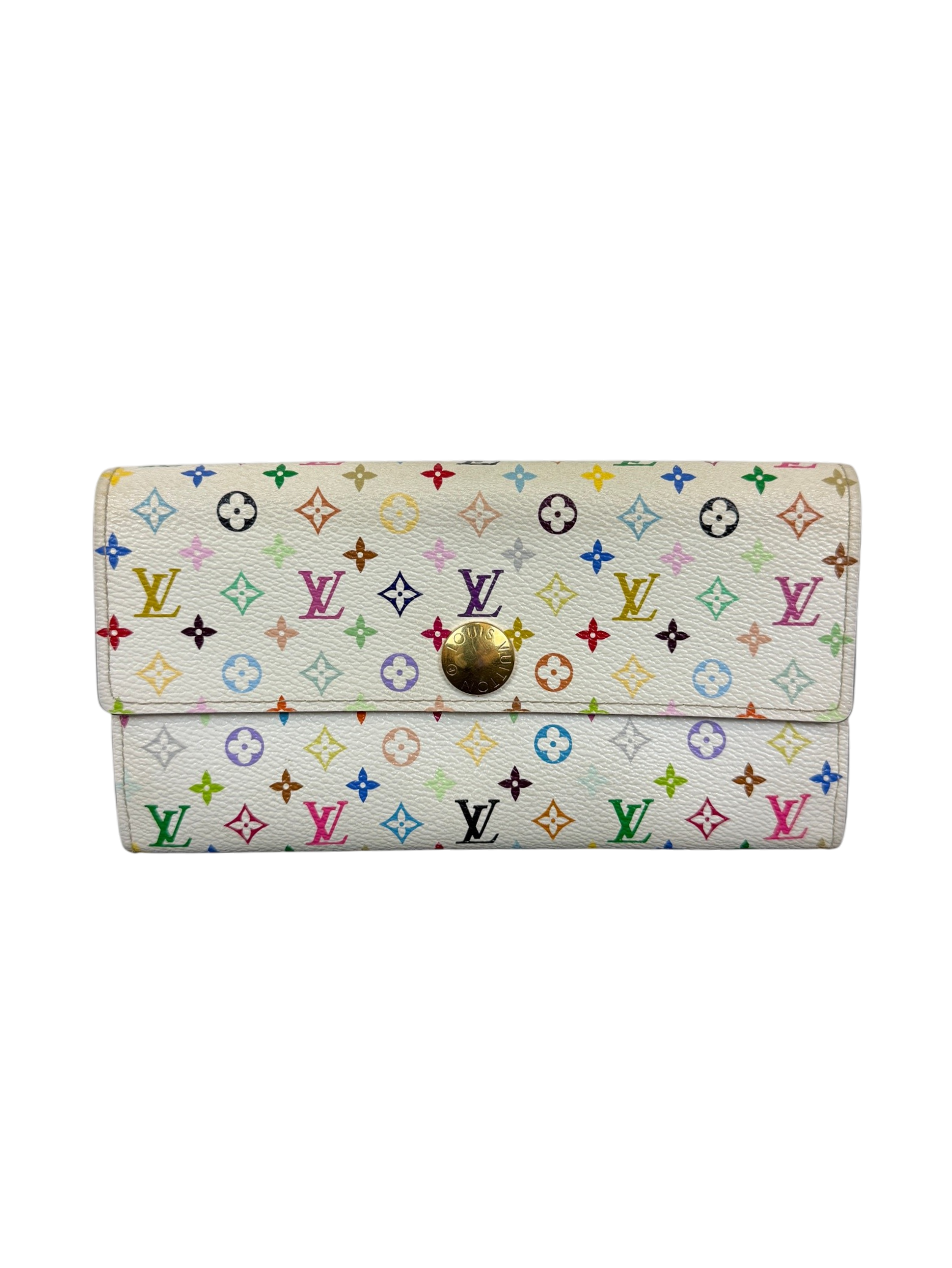 Louis Vuitton Sarah Wallet Multicolore Monogram by Takashi Murakami