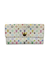 Louis Vuitton Sarah Wallet Multicolore Monogram by Takashi Murakami