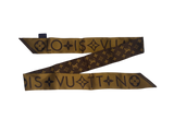 Louis Vuitton Monogram Silk Confidential Bandeau Scarf