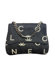 Vintage Chanel Canvas Quilted Flap Bag