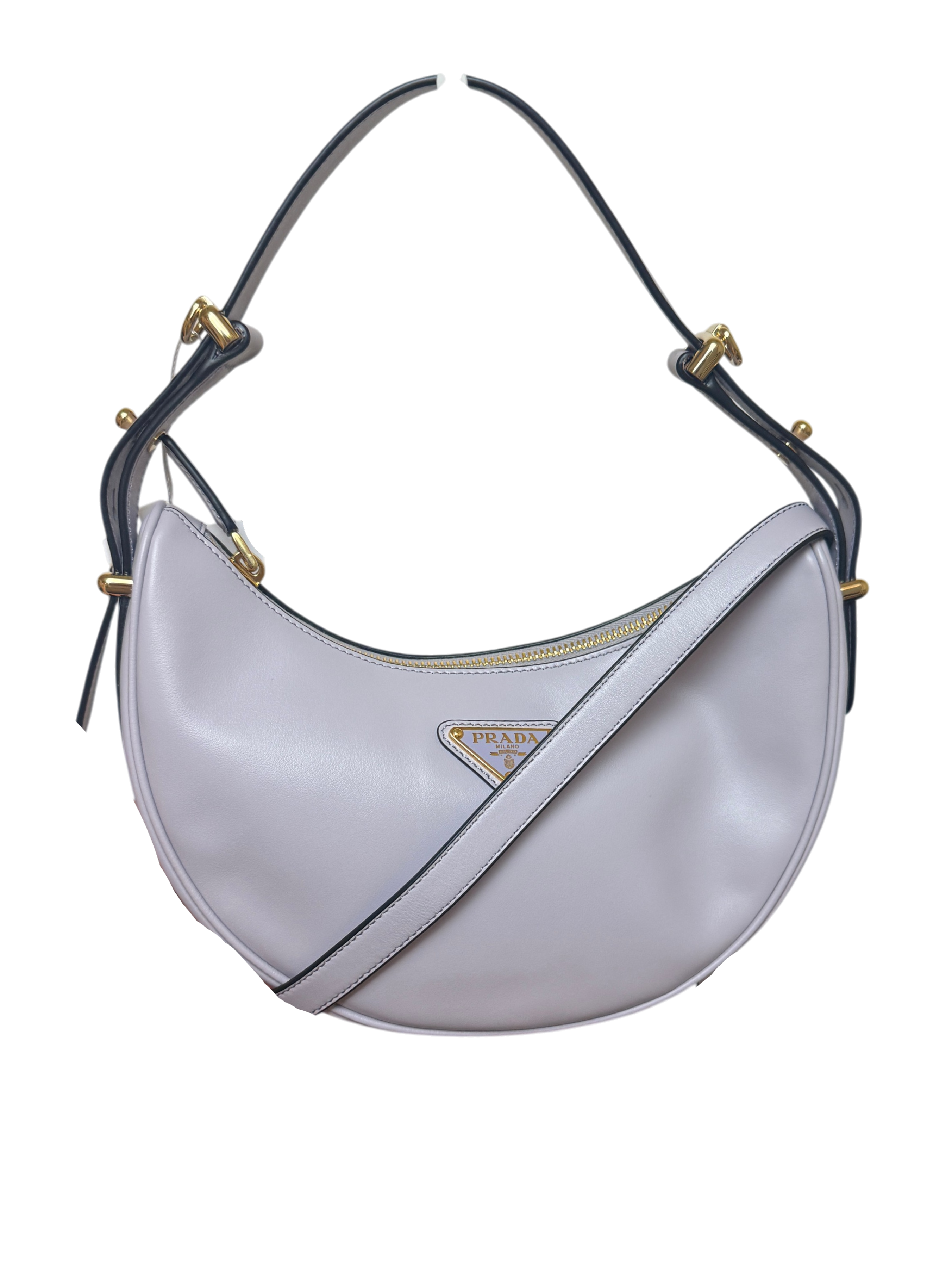 Prada Arqué Small Leather Shoulder Bag