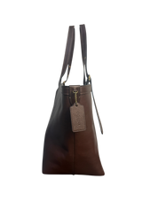 Coach Gramercy Tote Bag Brown Natural Grain Leather