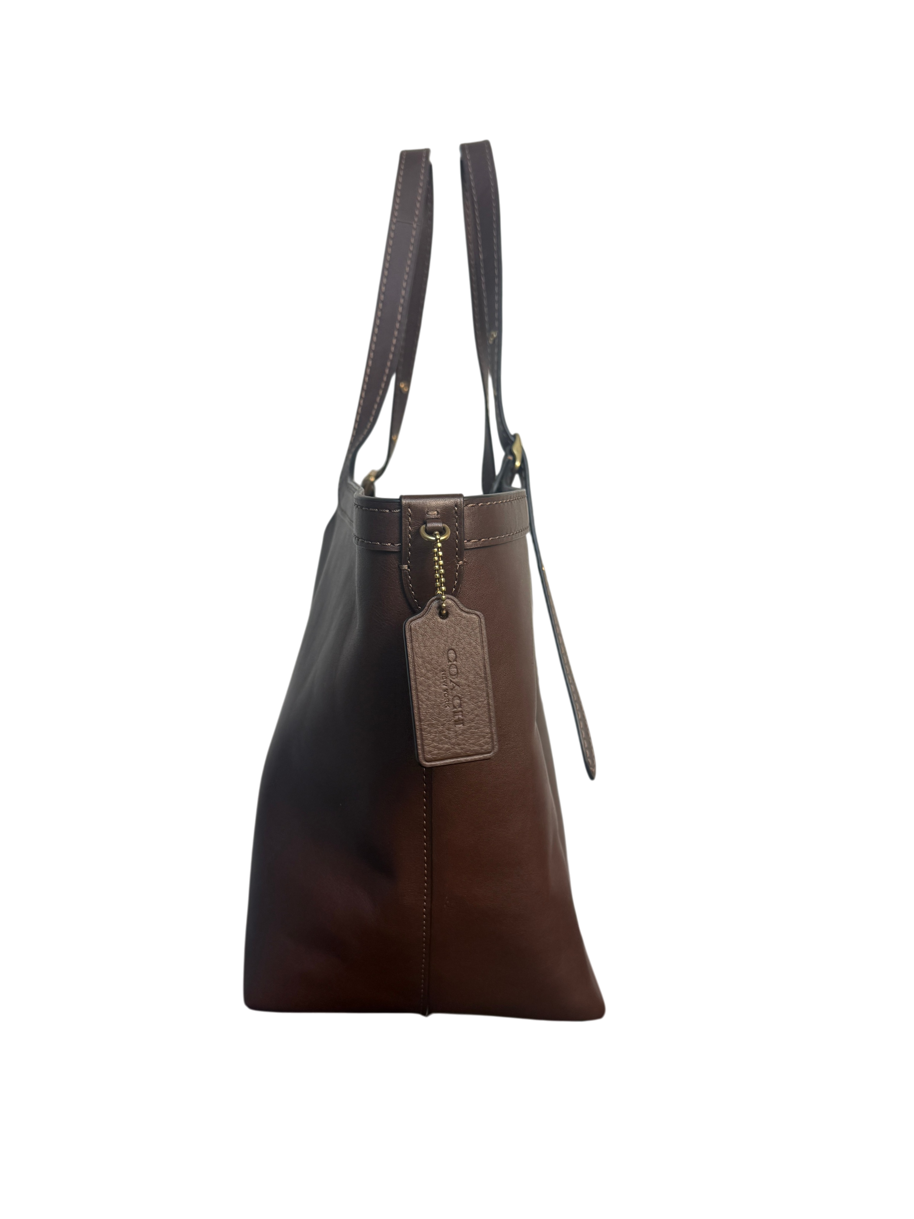 Coach Gramercy Tote Bag Brown Natural Grain Leather