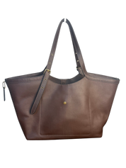 Coach Gramercy Tote Bag Brown Natural Grain Leather