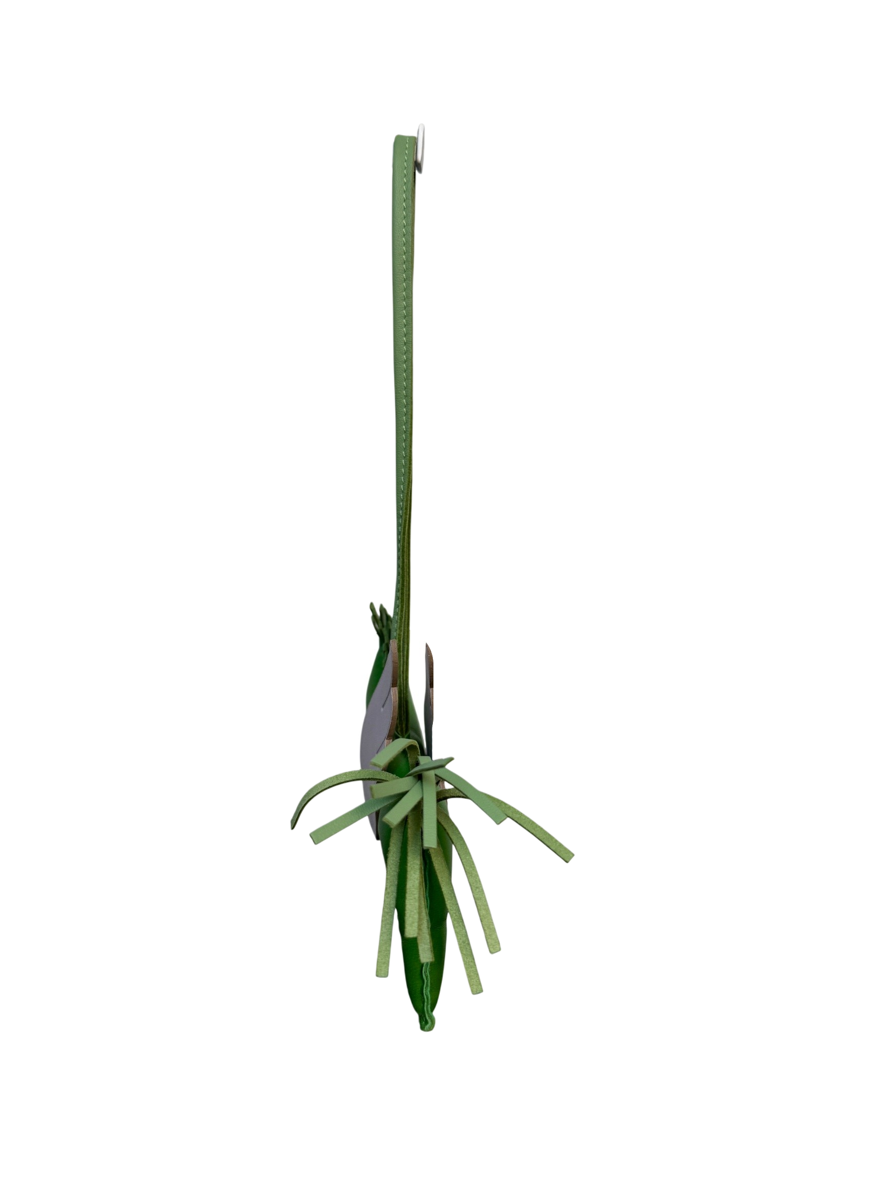 Rodeo Pegasus PM Bag Charm in Vert Yucca/Vert Criquet/Mauve Pale Milo Hermès Lambskin Leather