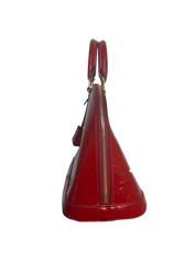 Louis Vuitton Vernis Alma Red Handbag